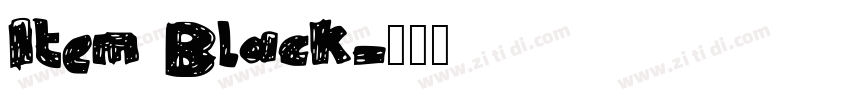 Item Black字体转换